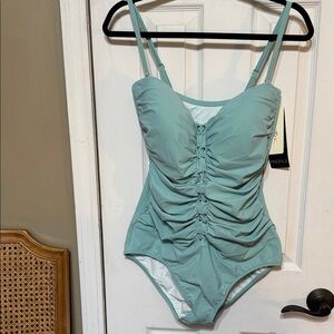NWT Gottex Aqua Sea Foam Foum One-Piece Swimsuit